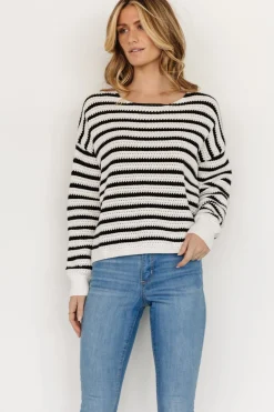 Hot Baltic Born Valeria Knit Sweater | Black + Ivory Black+Ivory