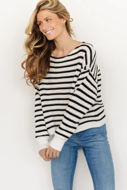 Hot Baltic Born Valeria Knit Sweater | Black + Ivory Black+Ivory