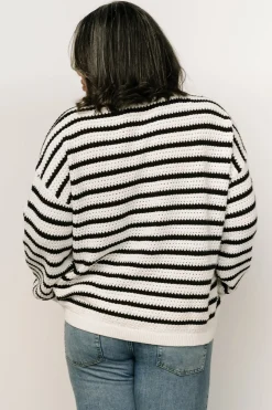 Hot Baltic Born Valeria Knit Sweater | Black + Ivory Black+Ivory