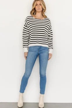 Hot Baltic Born Valeria Knit Sweater | Black + Ivory Black+Ivory