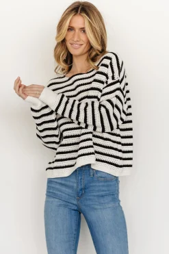 Hot Baltic Born Valeria Knit Sweater | Black + Ivory Black+Ivory