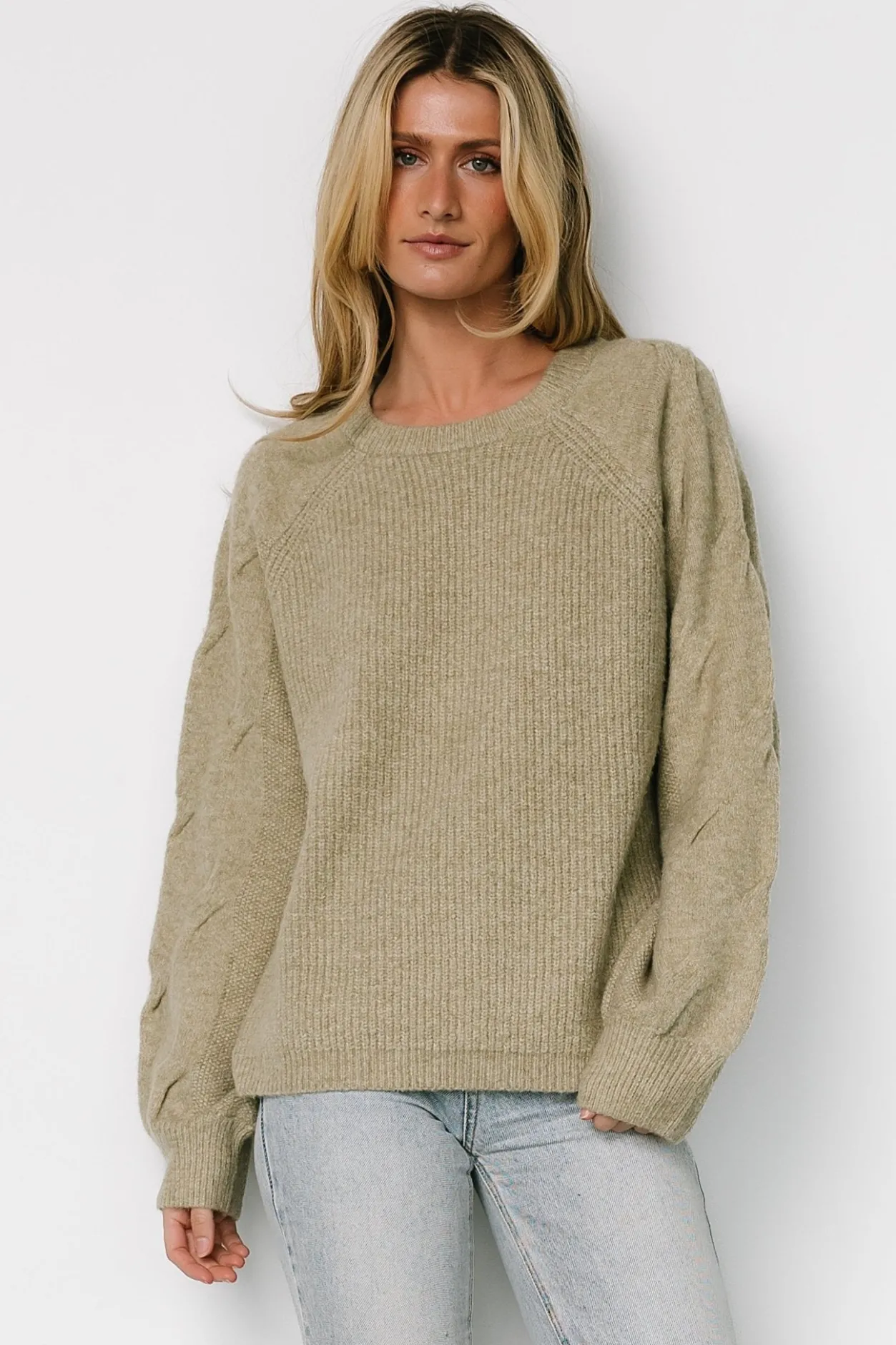 Hot Baltic Born Vancouver Sweater | Light Olive LightOlive