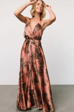 Sale Baltic Born Vasto Halter Maxi Dress | Vintage Rose Print VintageRosePrint