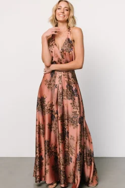 Sale Baltic Born Vasto Halter Maxi Dress | Vintage Rose Print VintageRosePrint