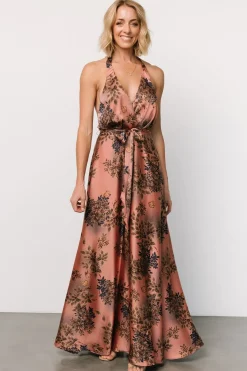 Sale Baltic Born Vasto Halter Maxi Dress | Vintage Rose Print VintageRosePrint