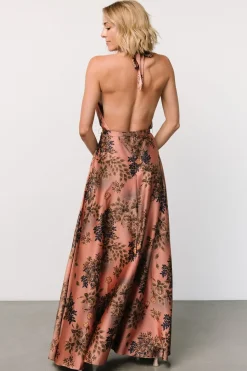 Sale Baltic Born Vasto Halter Maxi Dress | Vintage Rose Print VintageRosePrint