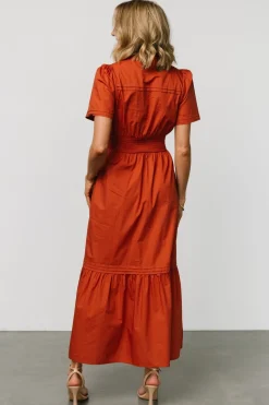 Discount Baltic Born Vera Maxi Dress | Deep Rust DeepRust