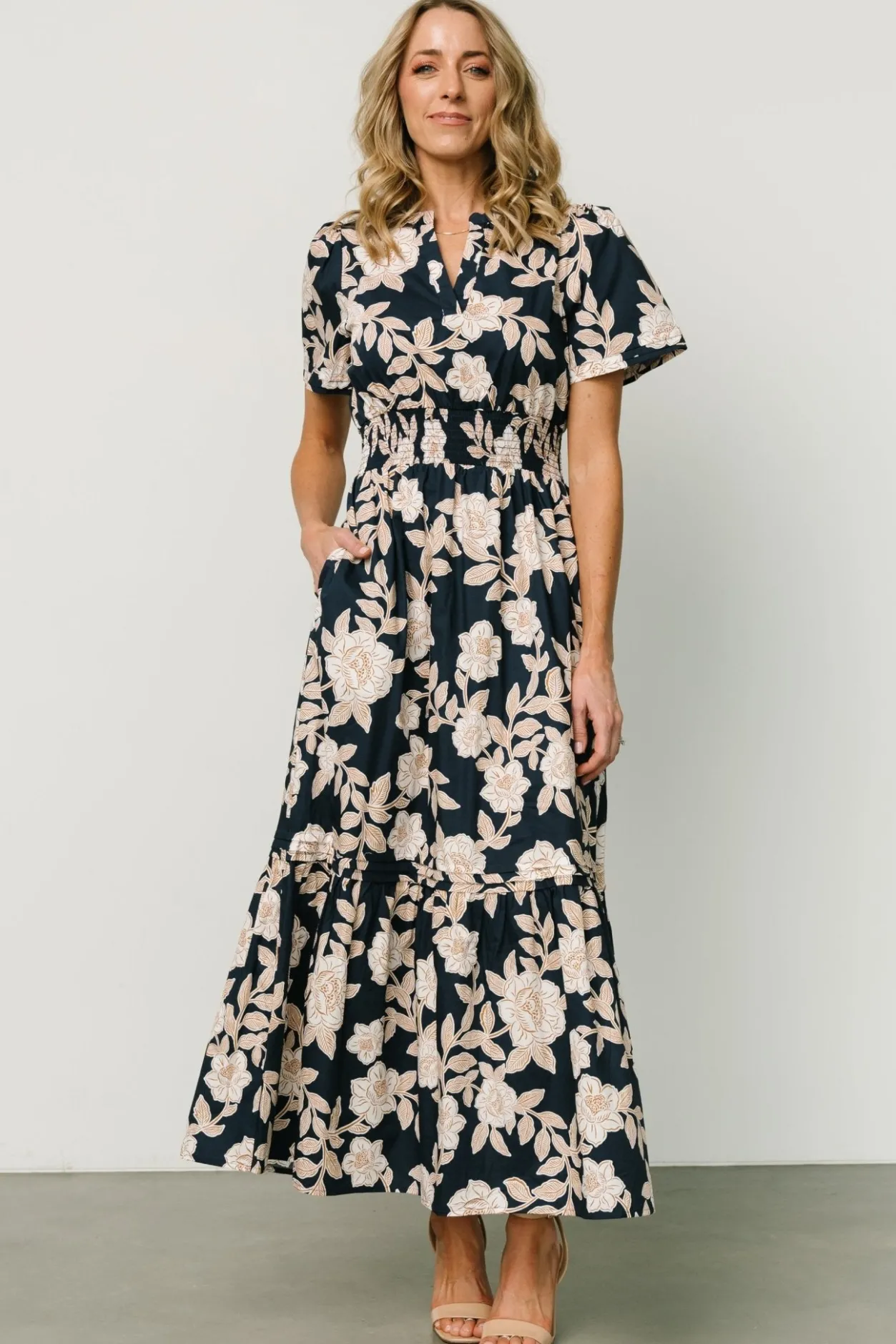 Discount Baltic Born Vera Maxi Dress | Navy Floral NavyFloral