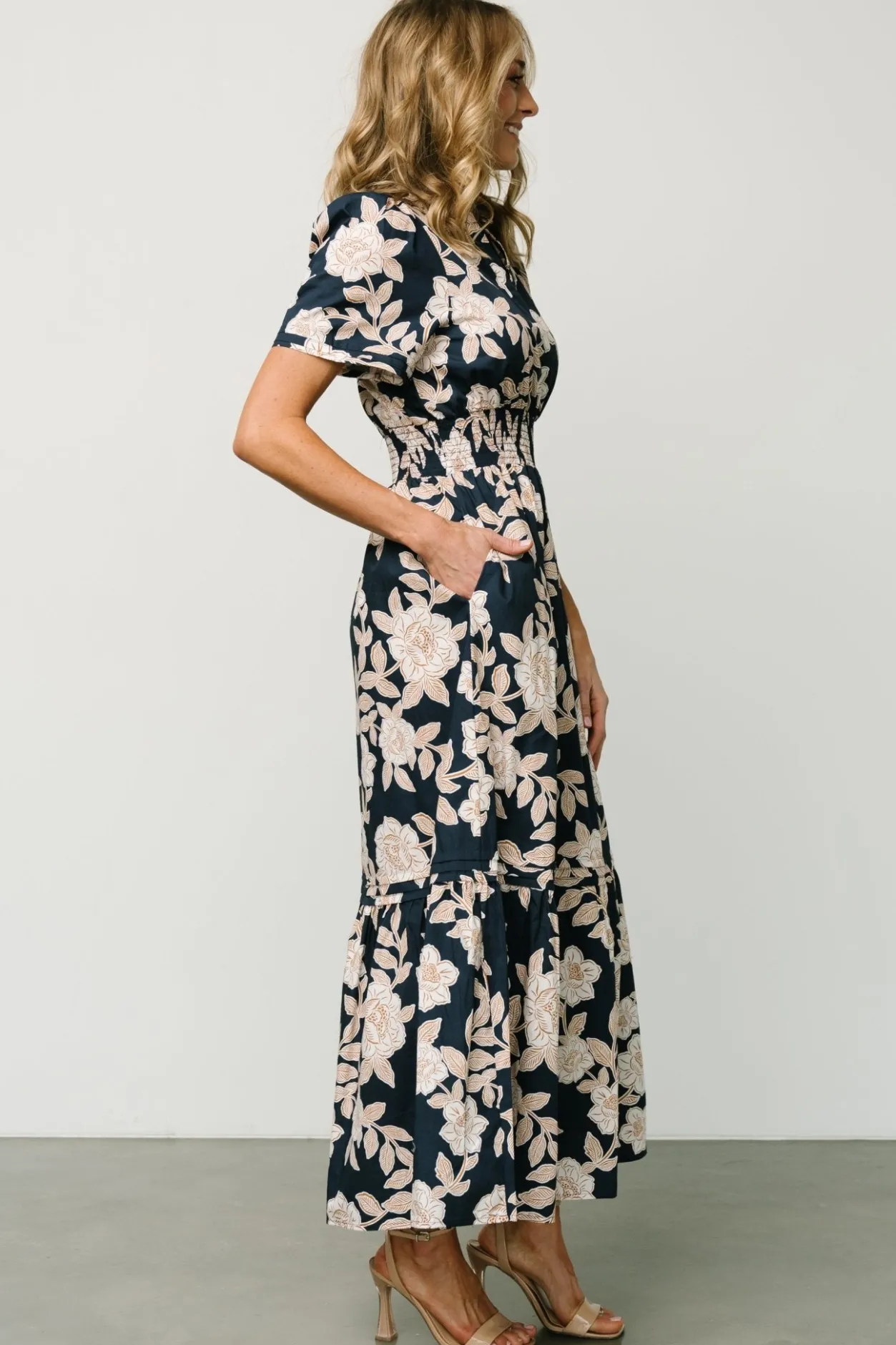 Discount Baltic Born Vera Maxi Dress | Navy Floral NavyFloral