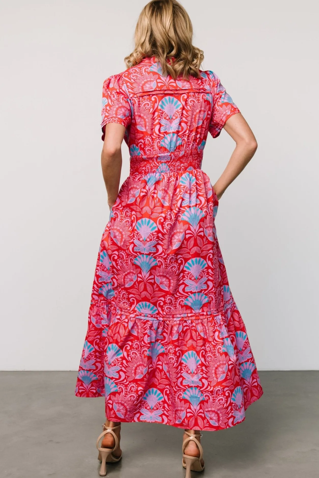 Hot Baltic Born Vera Maxi Dress | Red Multi Print RedMultiPrint