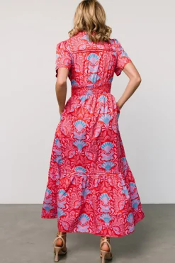 Hot Baltic Born Vera Maxi Dress | Red Multi Print RedMultiPrint