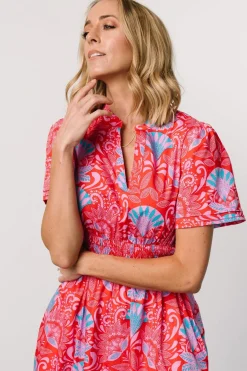 Hot Baltic Born Vera Maxi Dress | Red Multi Print RedMultiPrint