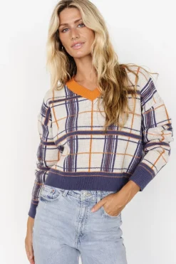 Outlet Baltic Born Verbier Sweater | Blue + Orange Blue+Orange