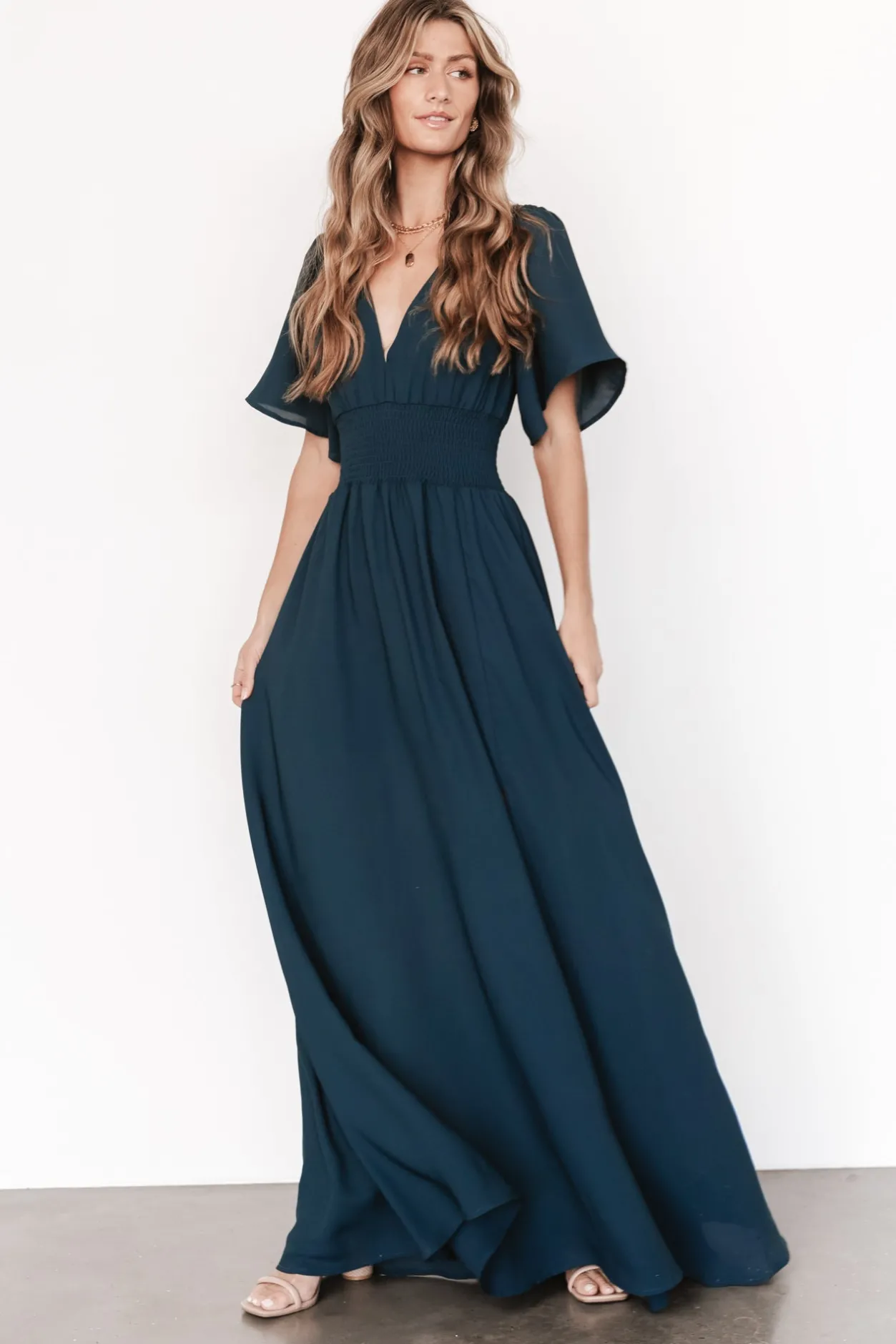 Sale Baltic Born Verona Smocked Maxi Dress | Topaz