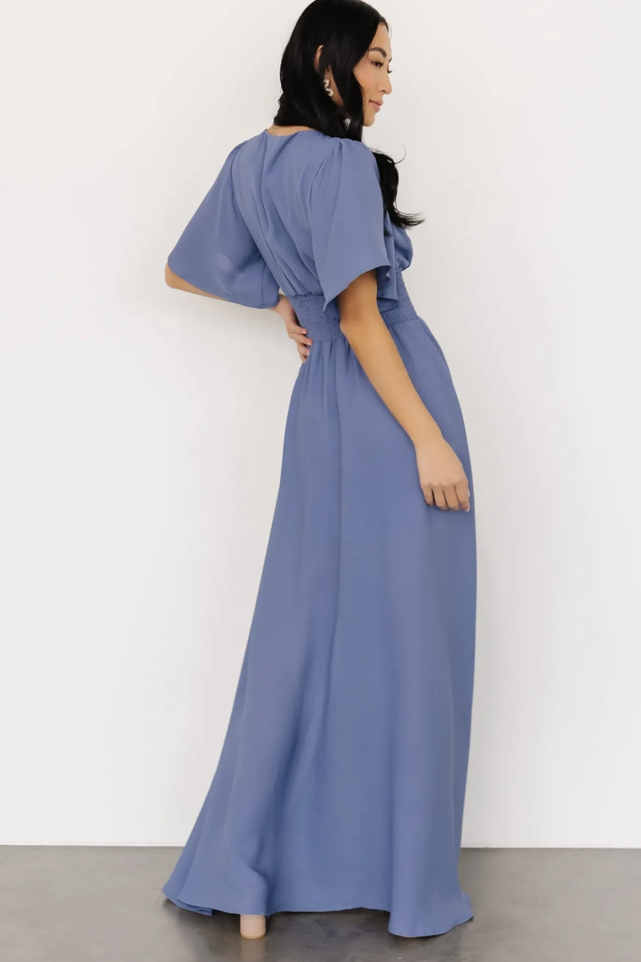 New Baltic Born Verona Smocked Maxi Dress | Blue