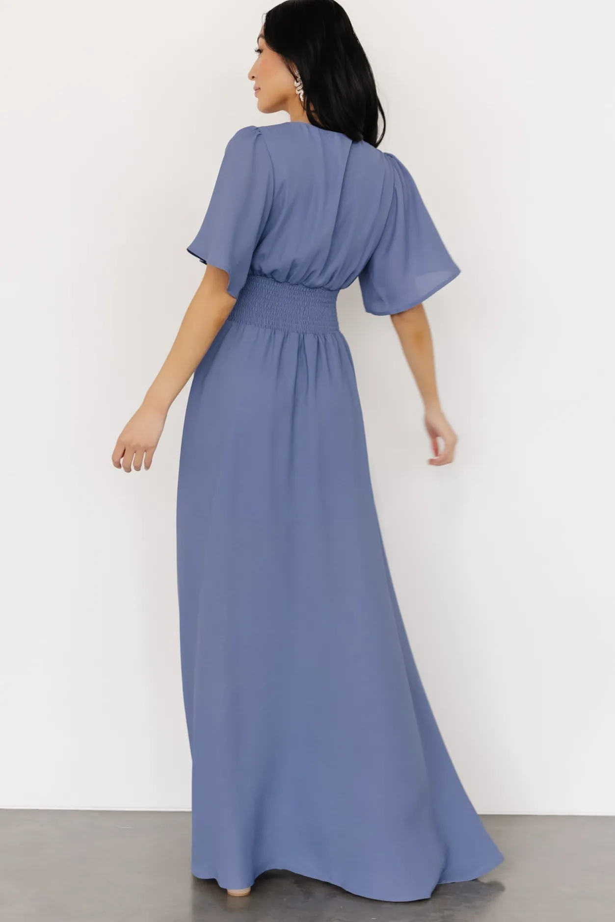 New Baltic Born Verona Smocked Maxi Dress | Blue