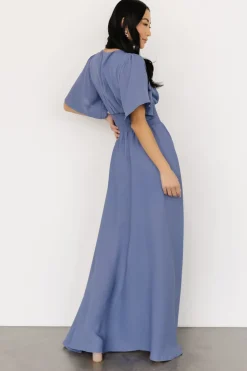 New Baltic Born Verona Smocked Maxi Dress | Blue