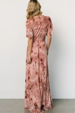 Best Baltic Born Veronica Velvet Maxi Dress | Blush