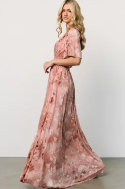 Best Baltic Born Veronica Velvet Maxi Dress | Blush