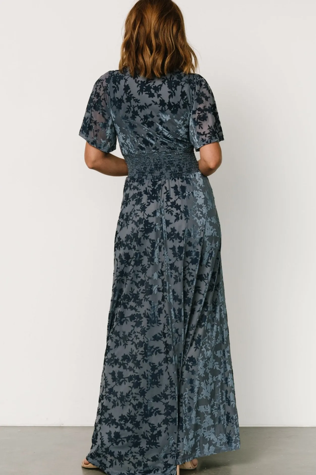 Outlet Baltic Born Veronica Velvet Maxi Dress | Whisper Blue WhisperBlue