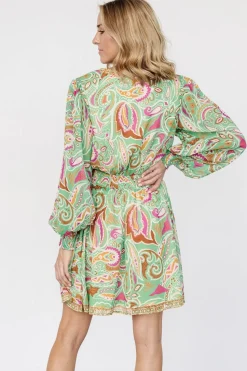 Best Baltic Born Vesta Short Dress | Green Print GreenPrint