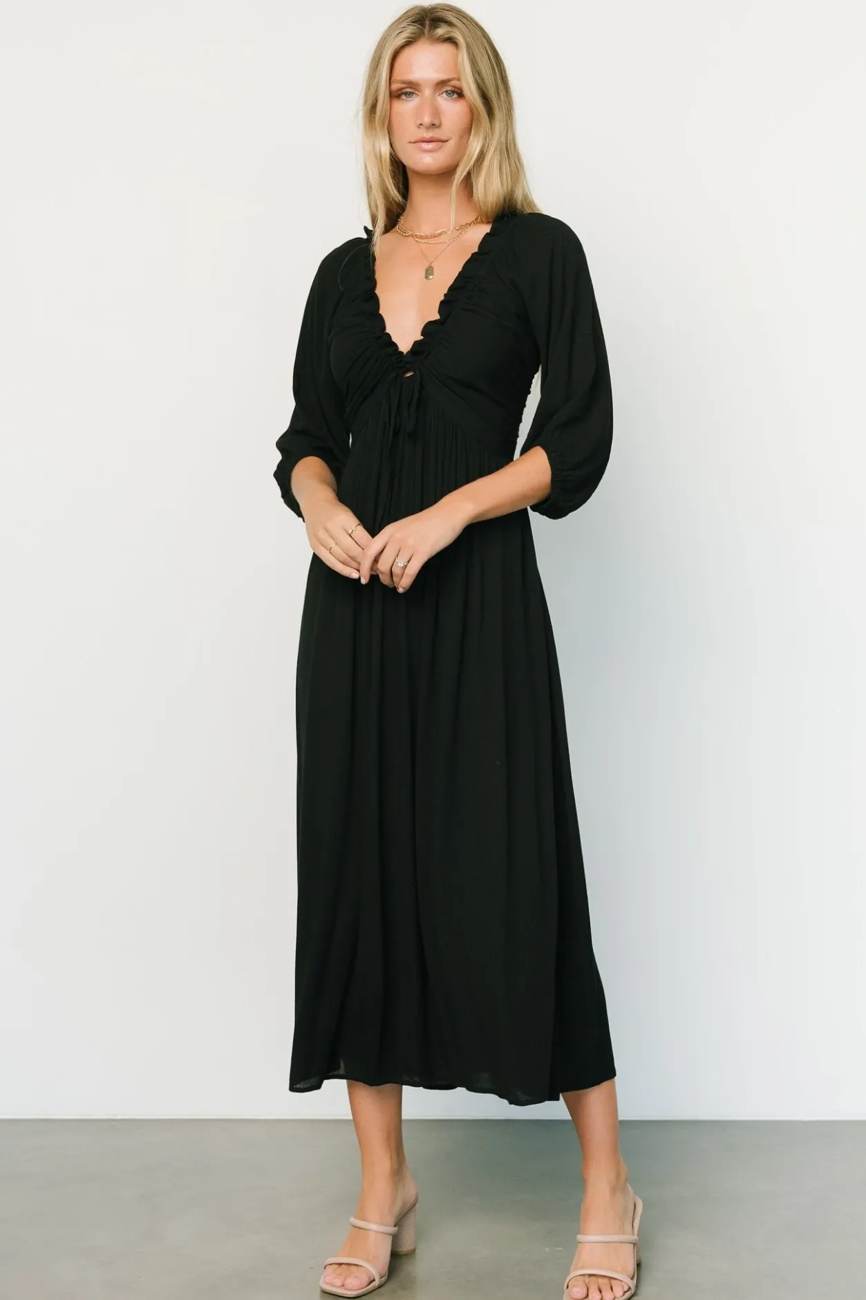 Clearance Baltic Born Vicki Midi Dress | Black