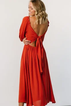 New Baltic Born Vicki Midi Dress | Rust