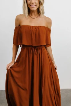 Fashion Baltic Born Victoria Off Shoulder Maxi Dress | Spice