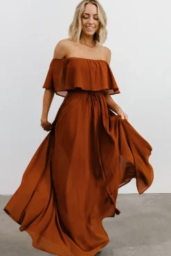 Fashion Baltic Born Victoria Off Shoulder Maxi Dress | Spice