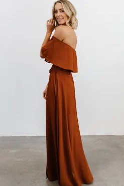 Fashion Baltic Born Victoria Off Shoulder Maxi Dress | Spice