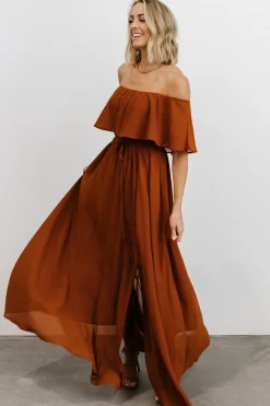 Fashion Baltic Born Victoria Off Shoulder Maxi Dress | Spice