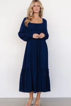 Fashion Baltic Born Vienna Long Sleeve Dress | Navy