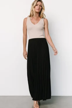 Clearance Baltic Born Vinny Pleated Maxi Skirt | Black