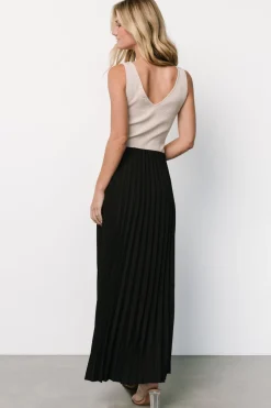 Clearance Baltic Born Vinny Pleated Maxi Skirt | Black