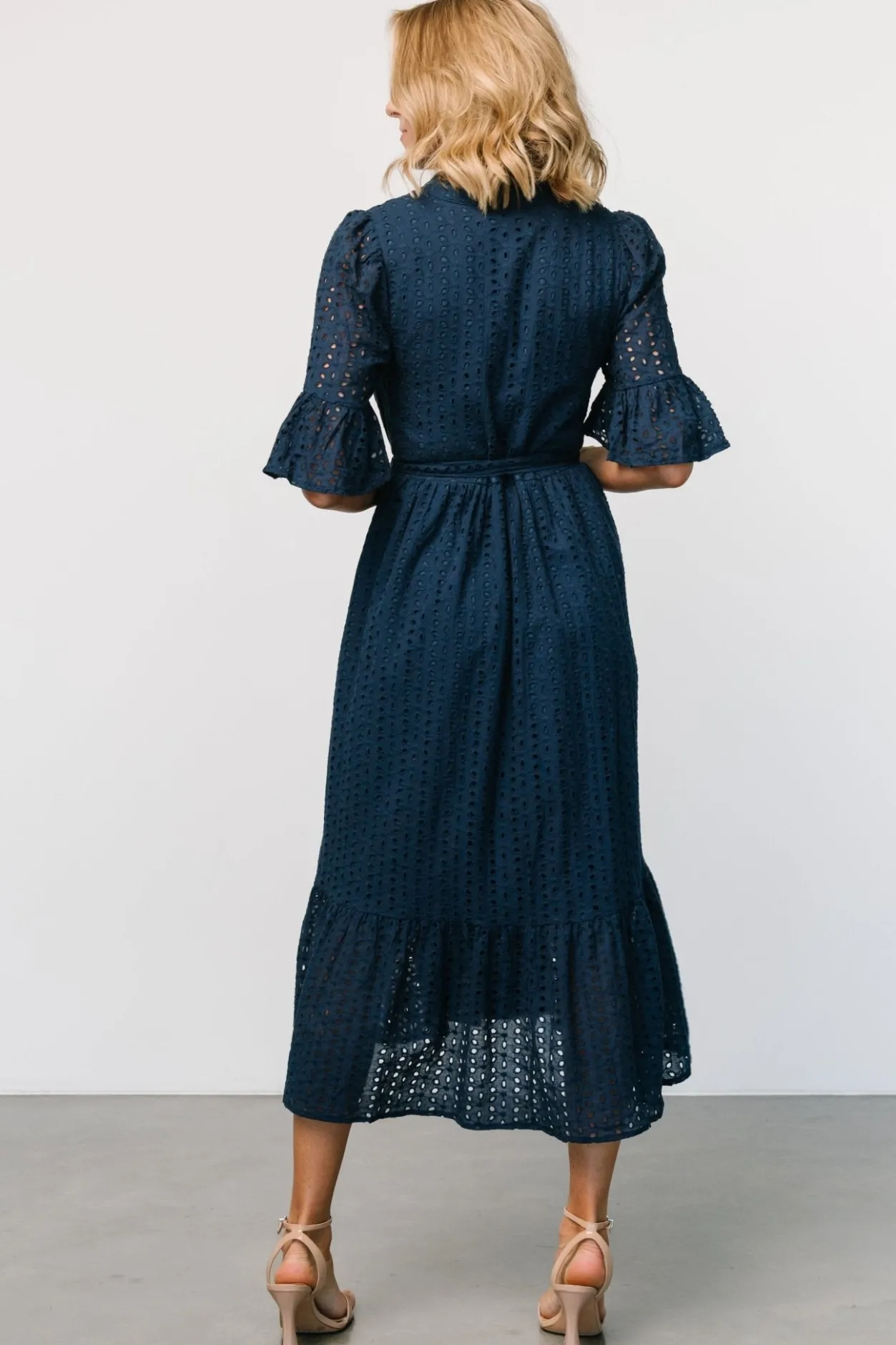 Best Baltic Born Virginia Eyelet Midi Dress | Navy