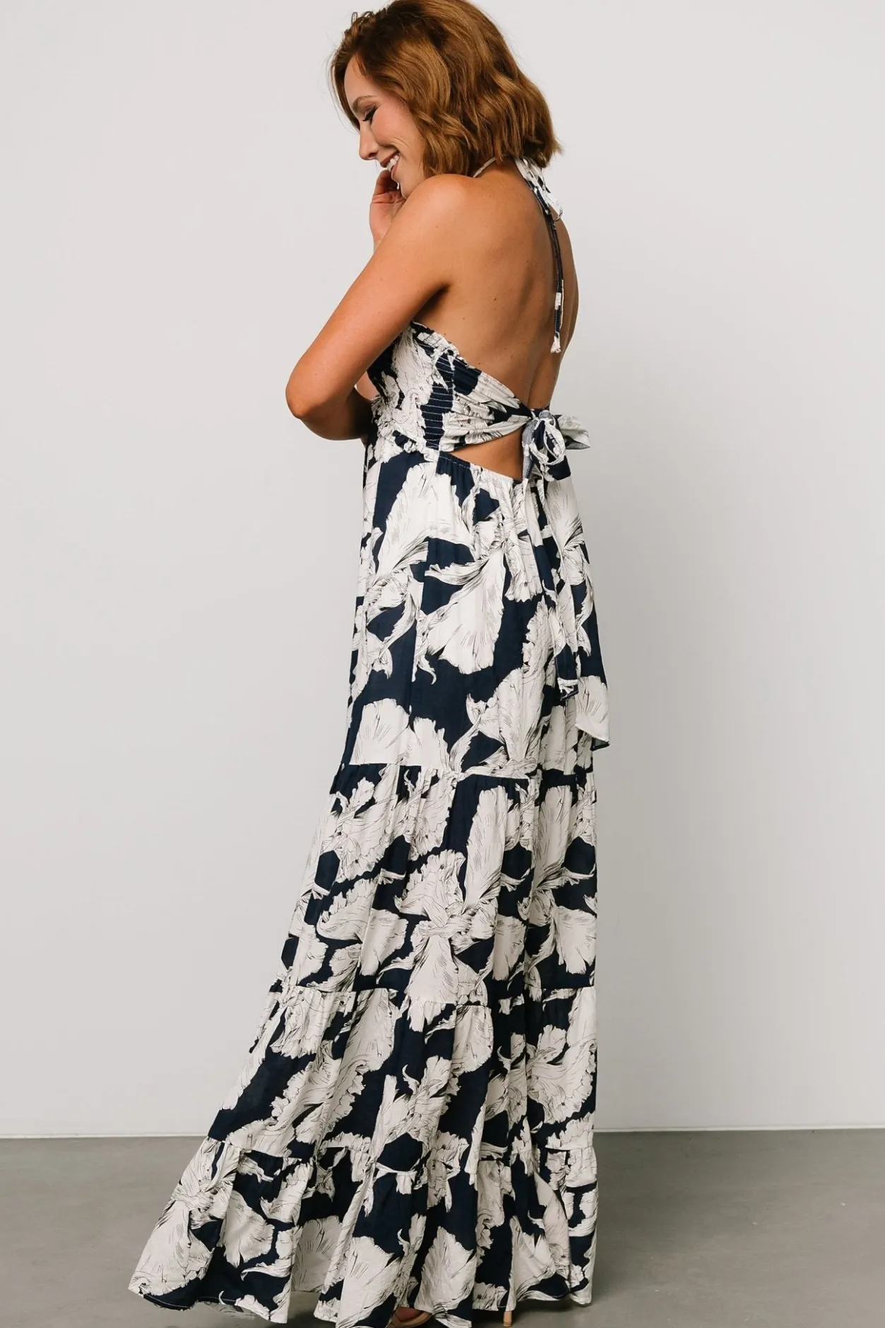 Sale Baltic Born Visalia Maxi Dress | Navy + White Navy+White
