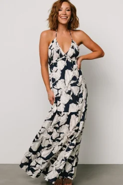 Sale Baltic Born Visalia Maxi Dress | Navy + White Navy+White