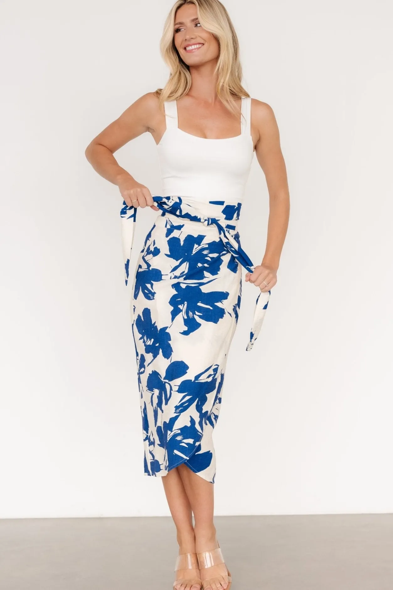Clearance Baltic Born Vista Wrap Midi Skirt | Blue Print BluePrint