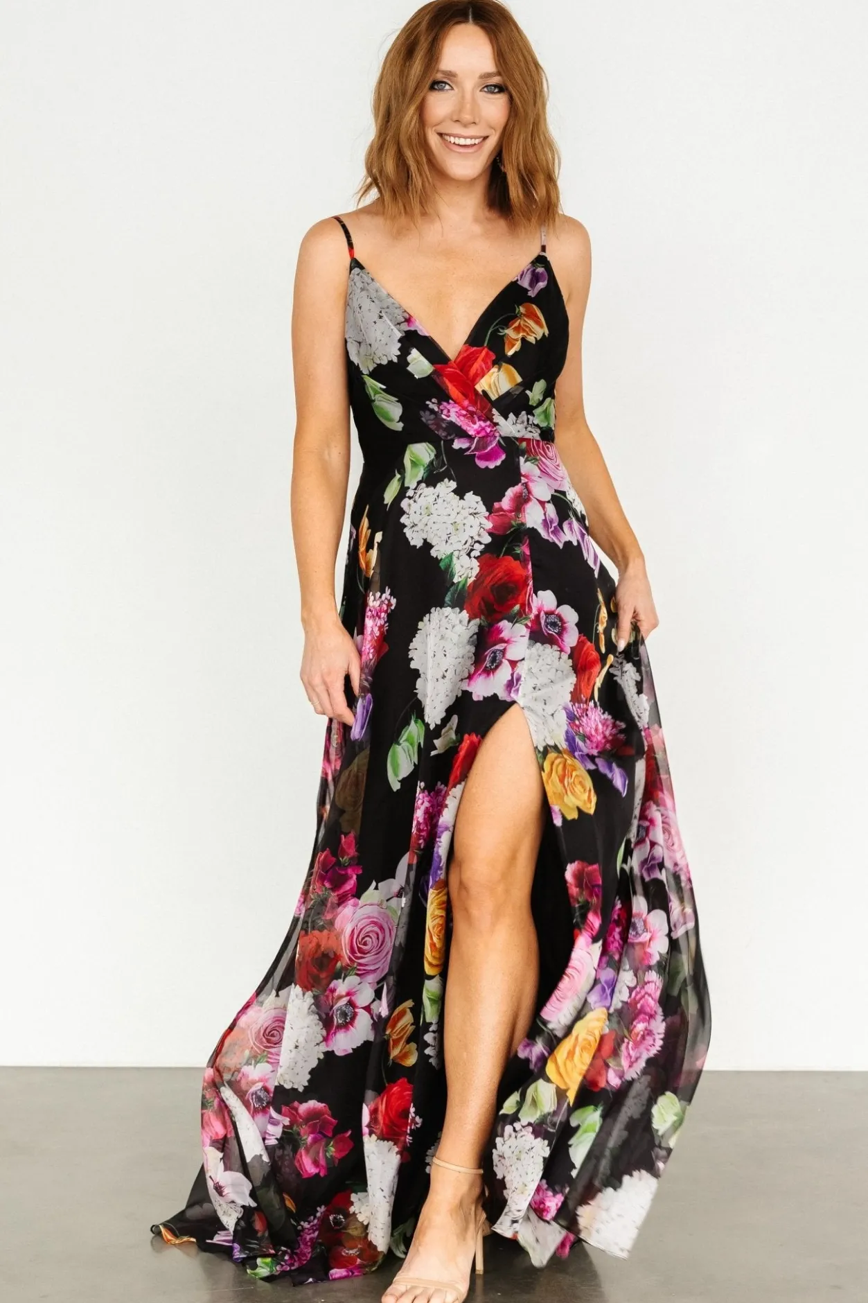 Outlet Baltic Born Vivienne Maxi Dress | Black Multi Floral BlackMultiFloral