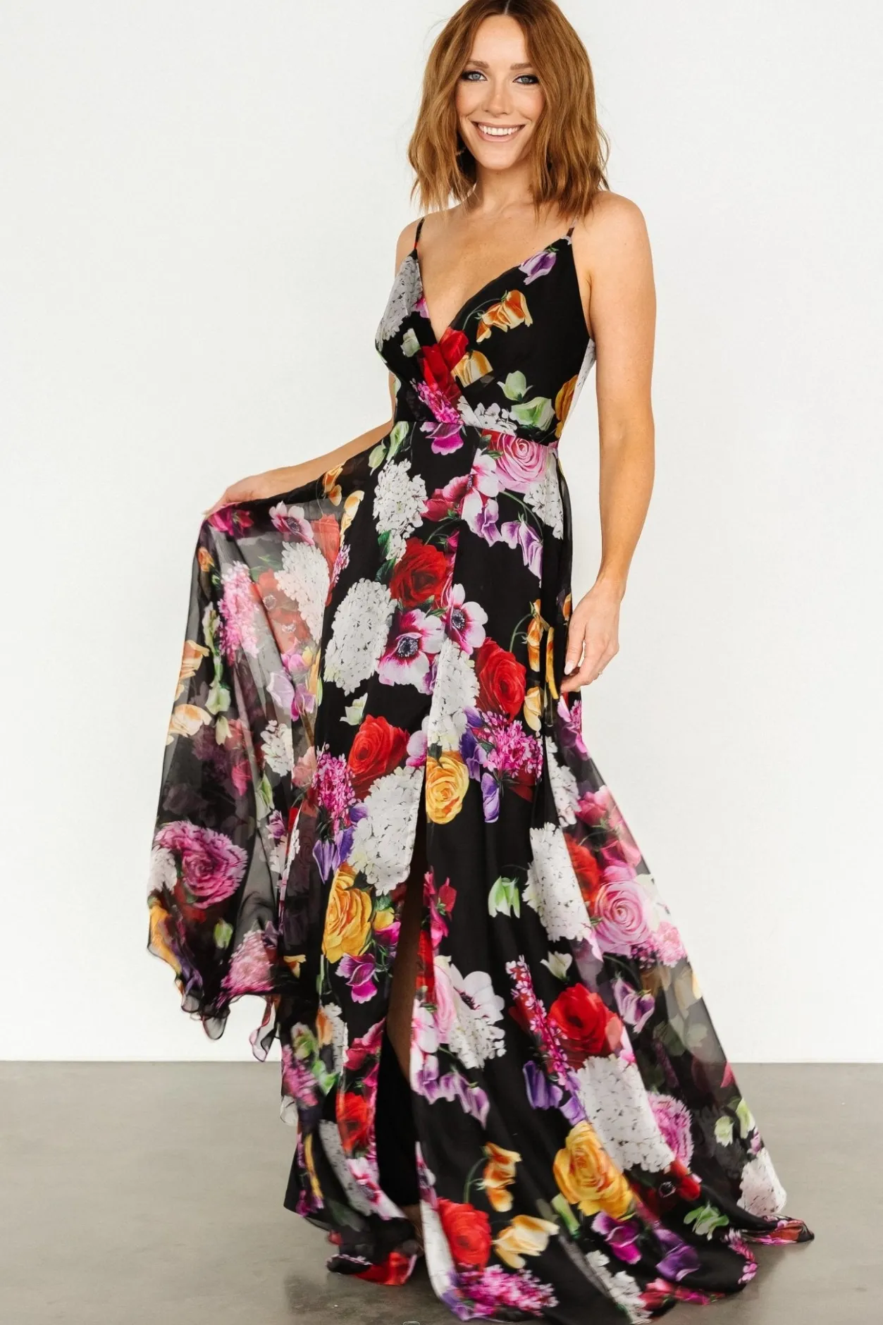 Outlet Baltic Born Vivienne Maxi Dress | Black Multi Floral BlackMultiFloral