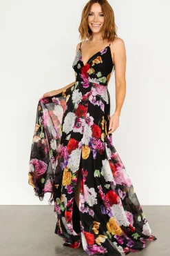 Outlet Baltic Born Vivienne Maxi Dress | Black Multi Floral BlackMultiFloral