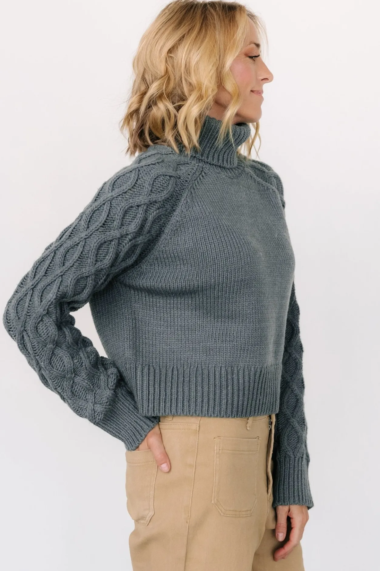 New Baltic Born Vonn Turtleneck Sweater | Winter Green WinterGreen