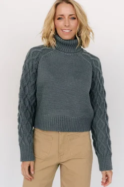 New Baltic Born Vonn Turtleneck Sweater | Winter Green WinterGreen