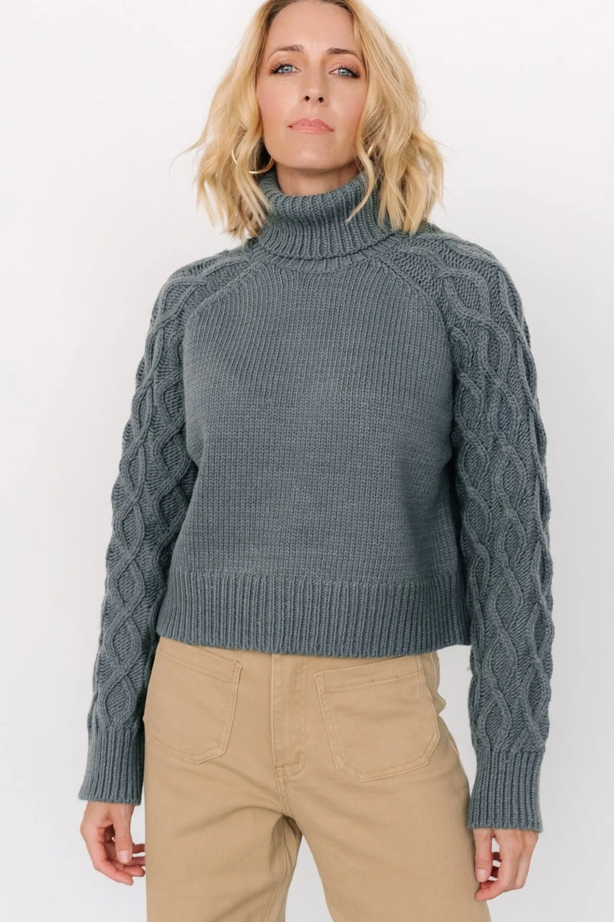 New Baltic Born Vonn Turtleneck Sweater | Winter Green WinterGreen