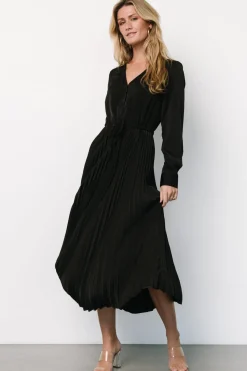 Online Baltic Born Waco Pleated Dress | Black