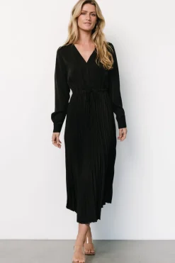Online Baltic Born Waco Pleated Dress | Black