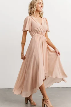 Online Baltic Born Waverly Wrap Dress | Dusty Blush DustyBlush