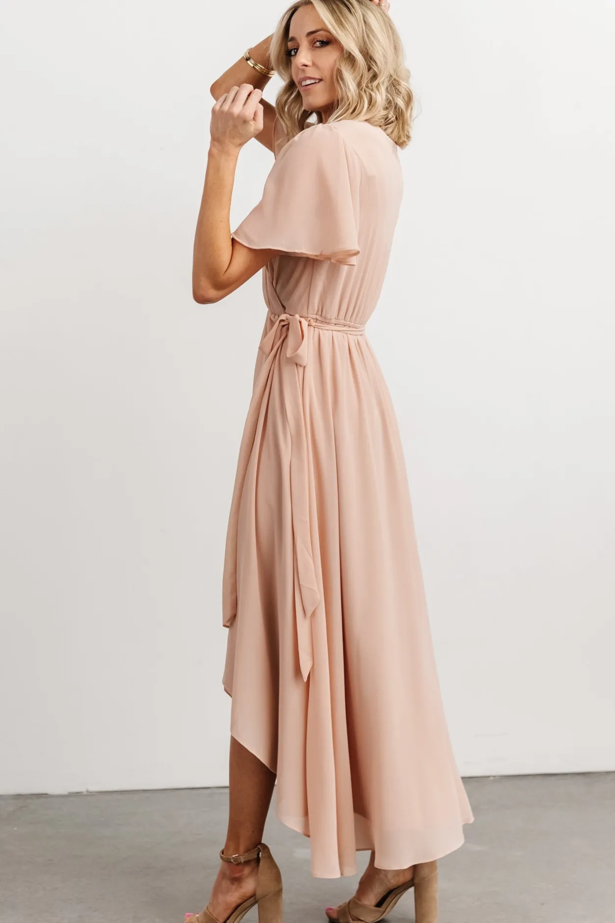Online Baltic Born Waverly Wrap Dress | Dusty Blush DustyBlush
