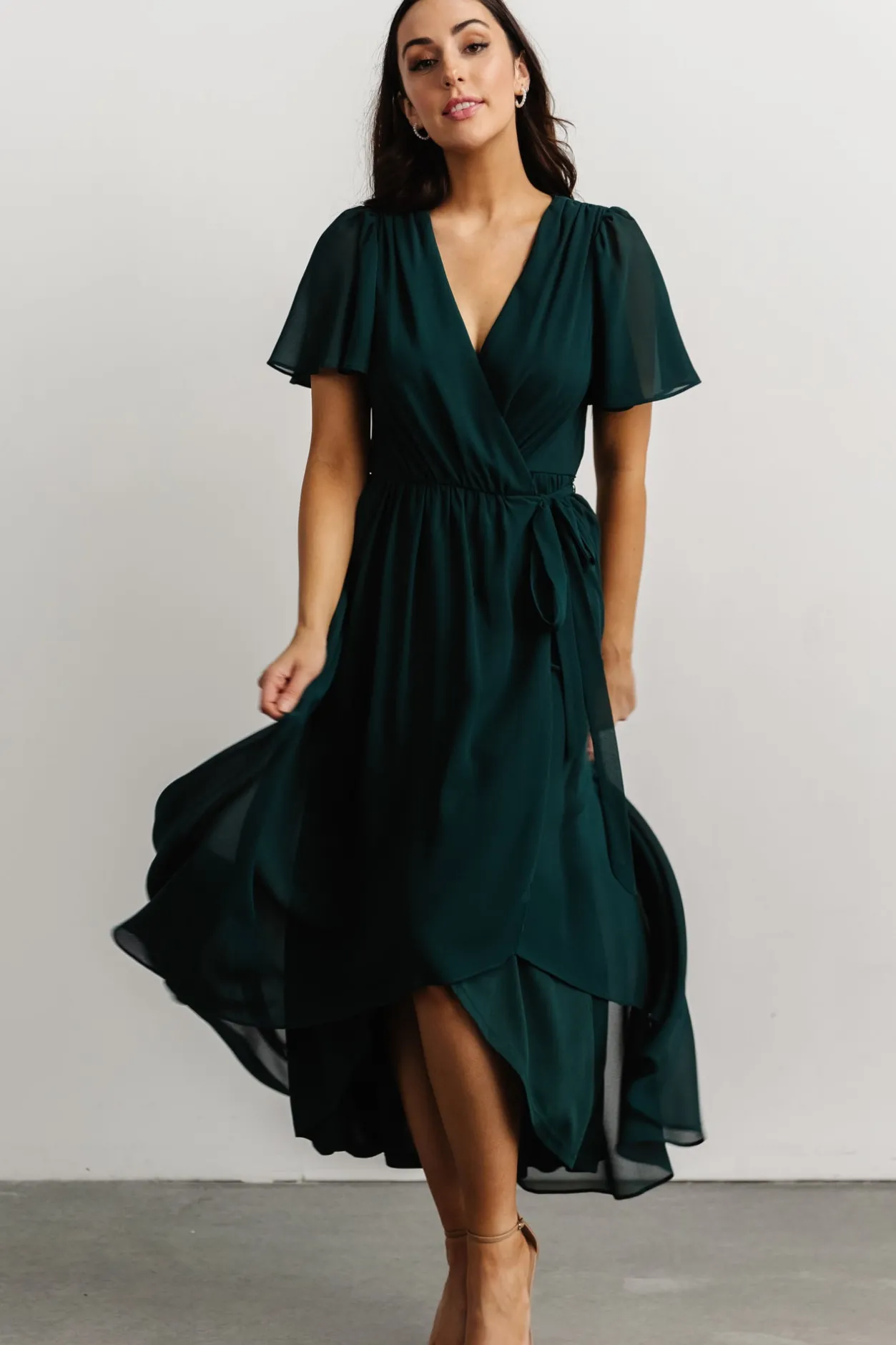 Sale Baltic Born Waverly Wrap Dress | Emerald