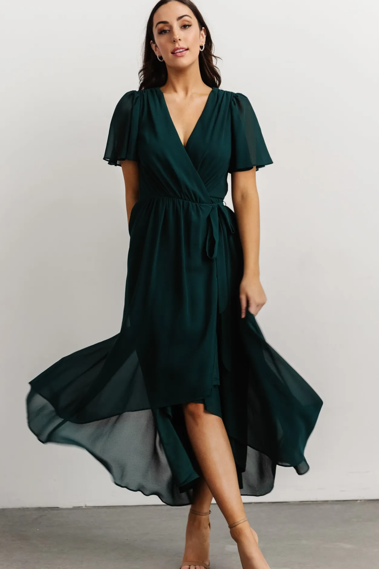 Sale Baltic Born Waverly Wrap Dress | Emerald